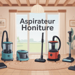 aspirateur honiture balai robot traineau illustration