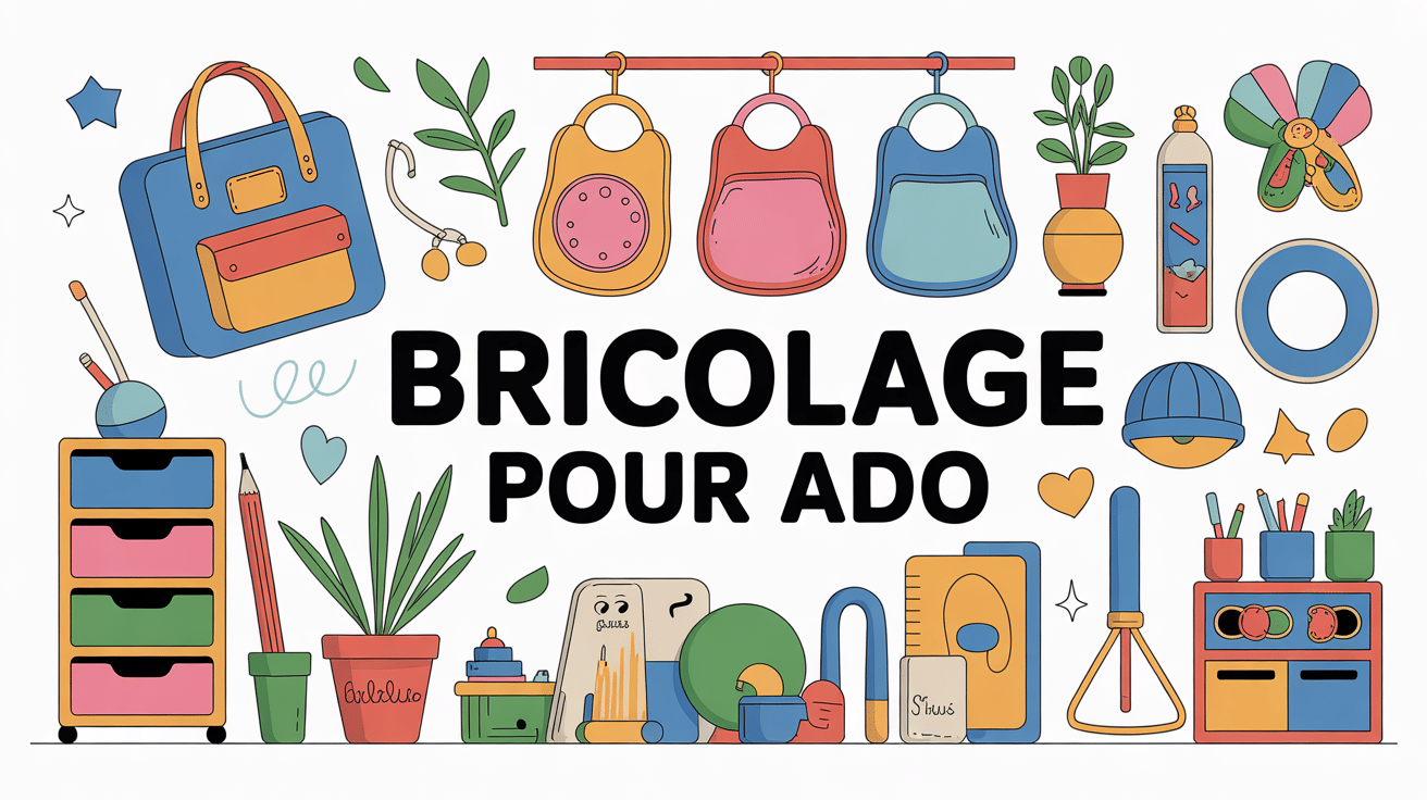 Bricolage ado illustration DIY matériaux créatifs