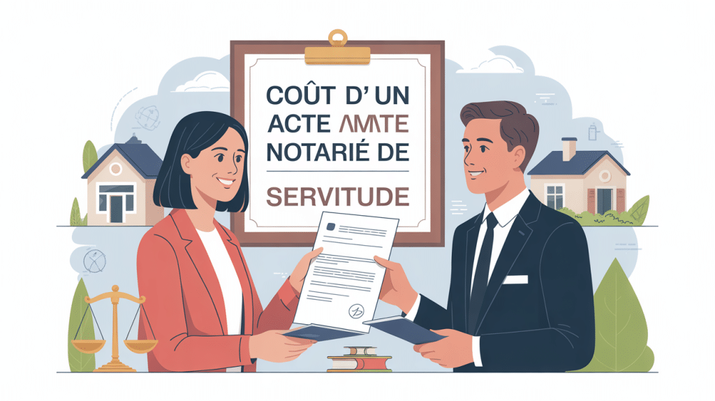 illustration coût d'un acte notarié pour une servitude