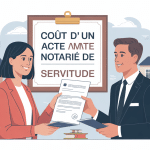 illustration coût d'un acte notarié pour une servitude