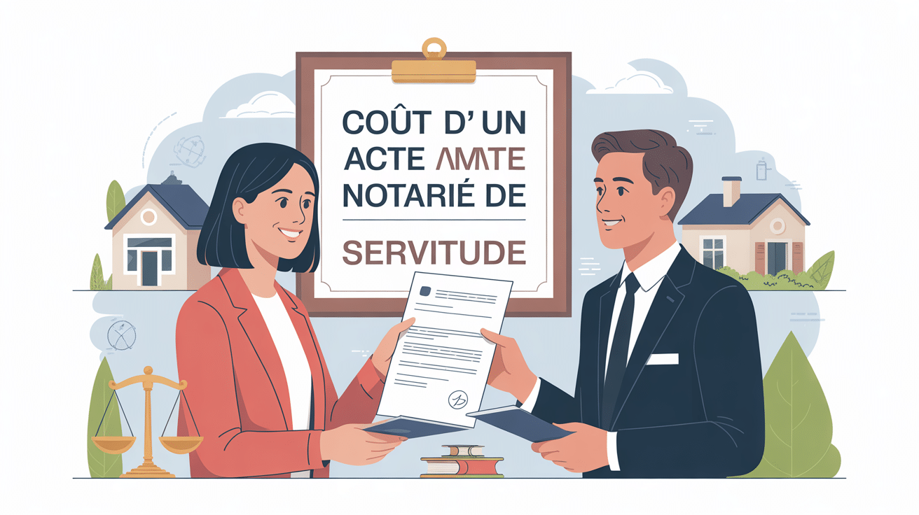 illustration coût d'un acte notarié pour une servitude