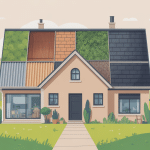 Couverture pour toiture illustrant différents matériaux et types