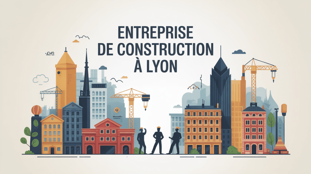 Secteur entreprise de construction Lyon en illustration urbaine