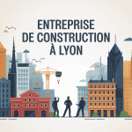 Secteur entreprise de construction Lyon en illustration urbaine
