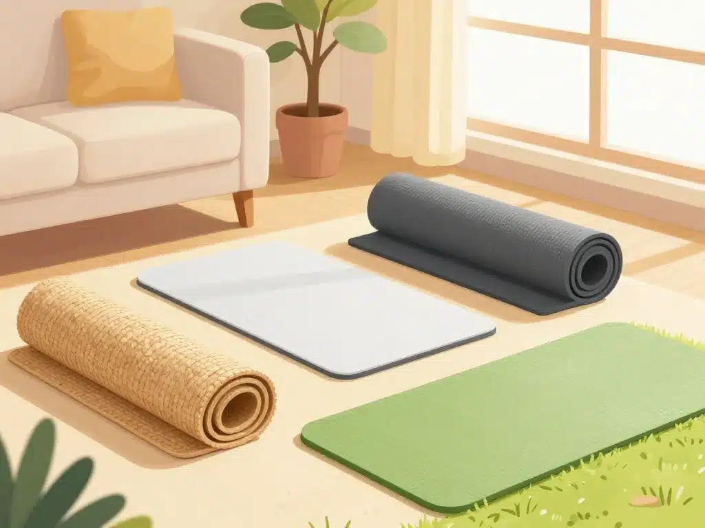 différents types natte salon sport plage