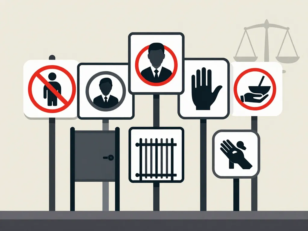 types panneau propriété privée loi contenu et pictogrammes