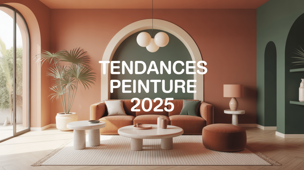 intérieur stylisé avec couleurs naturelles et terracotta peinture tendance 2024
