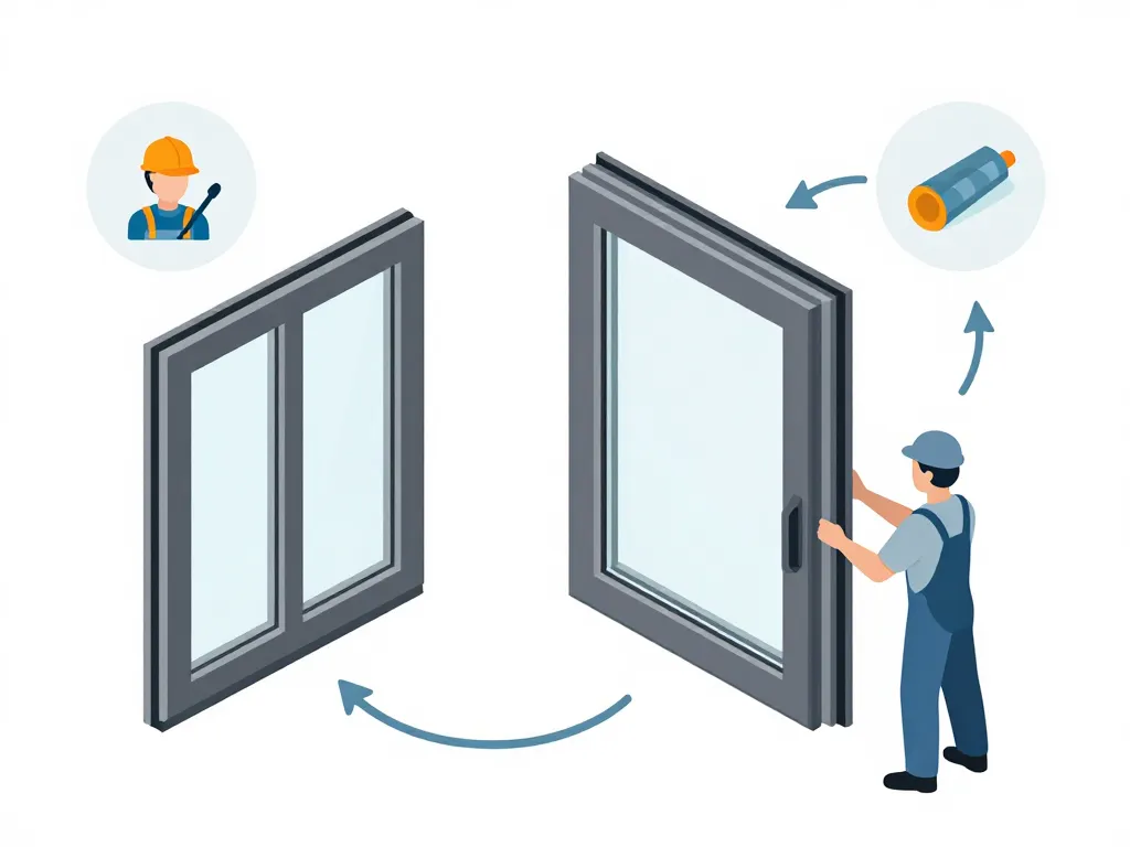 Schéma décomposition prix des doubles vitrages