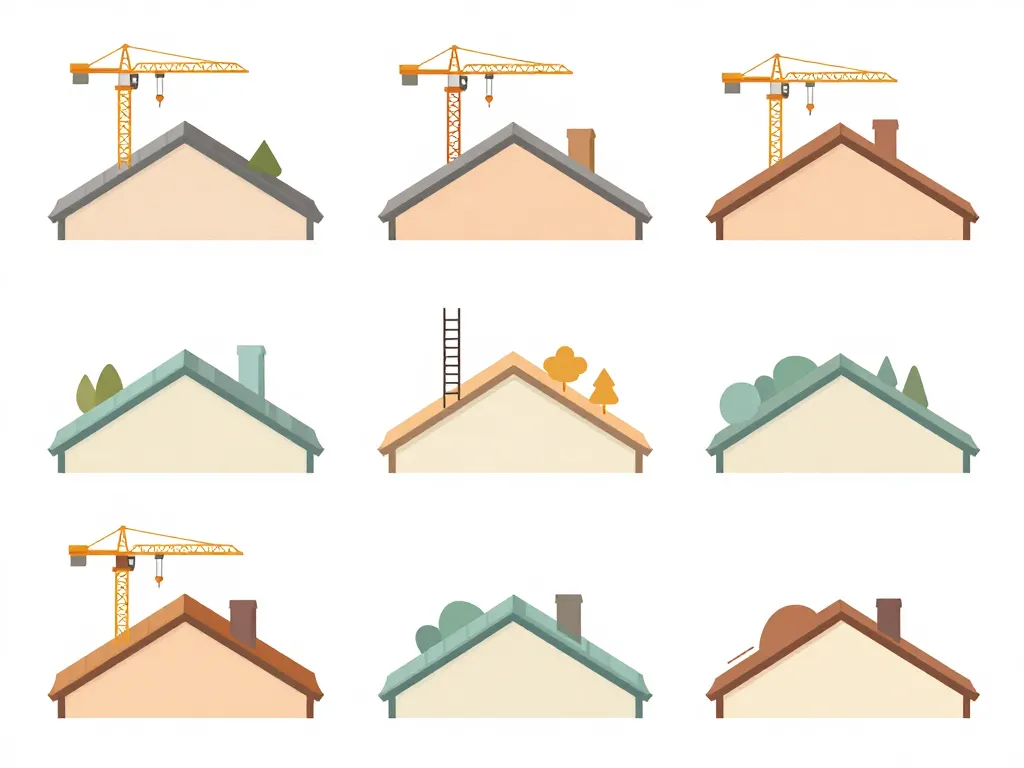 prix pour refaire une toiture, schéma des facteurs techniques et budget