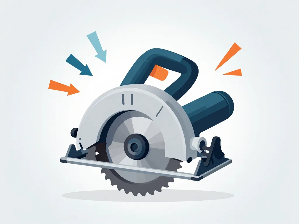 scie circulaire racetools vue schématisée des caractéristiques