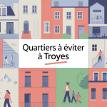 illustration des quartiers à éviter à Troyes, ambiance contrastée