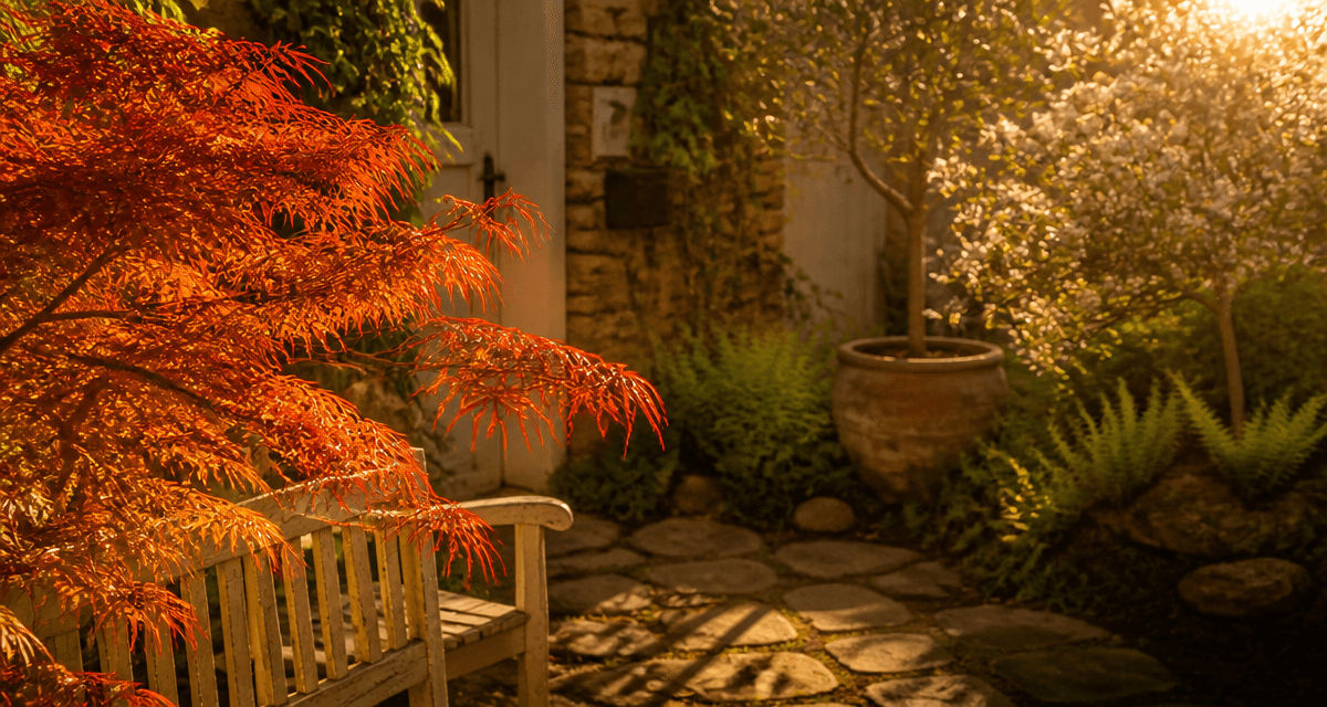 arbres pour petit jardin érable du Japon olivier amélanchier