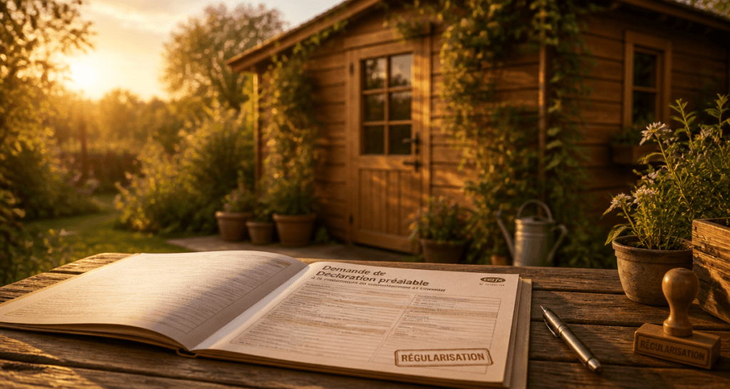 comment déclarer un abri de jardin déjà construit dossier cerfa