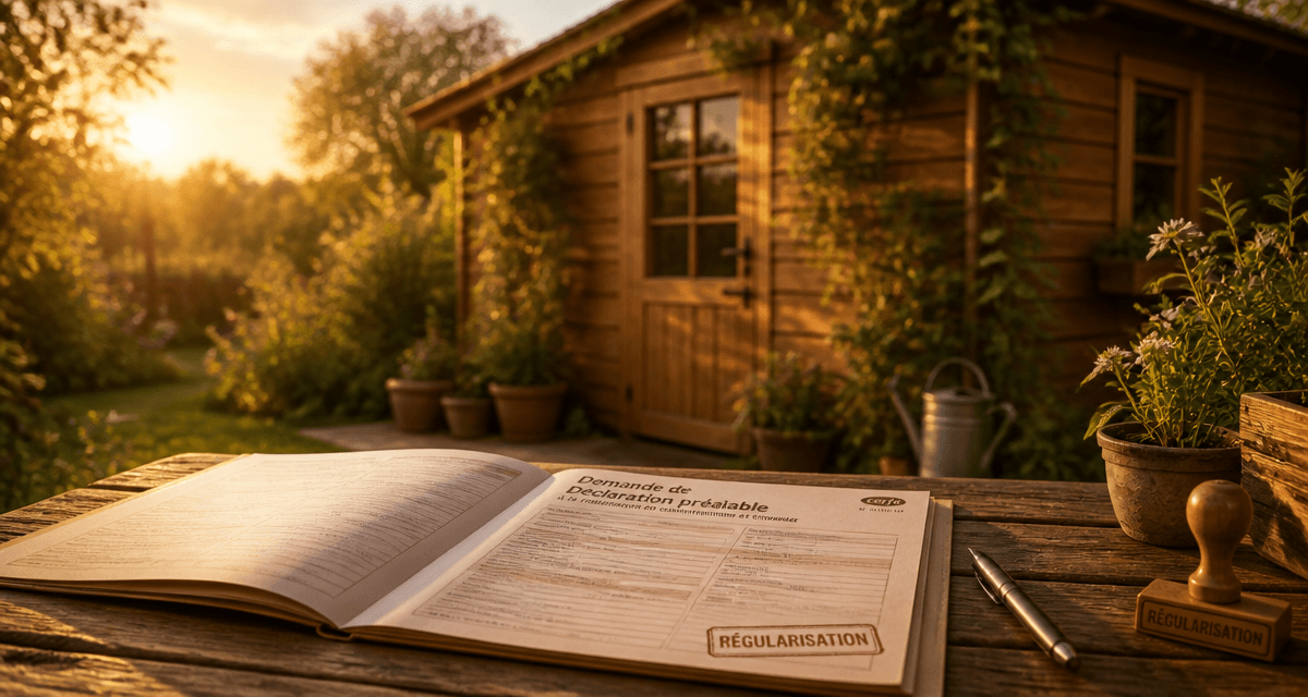 comment déclarer un abri de jardin déjà construit dossier cerfa