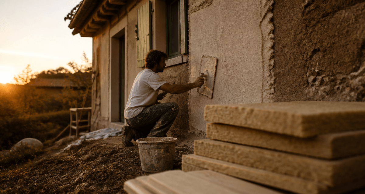 crepi isolant sur facade en renovation