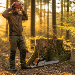 EPI tronçonneuse bûcheron forêt
