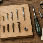 visse foirer sur établi avec outils extraction