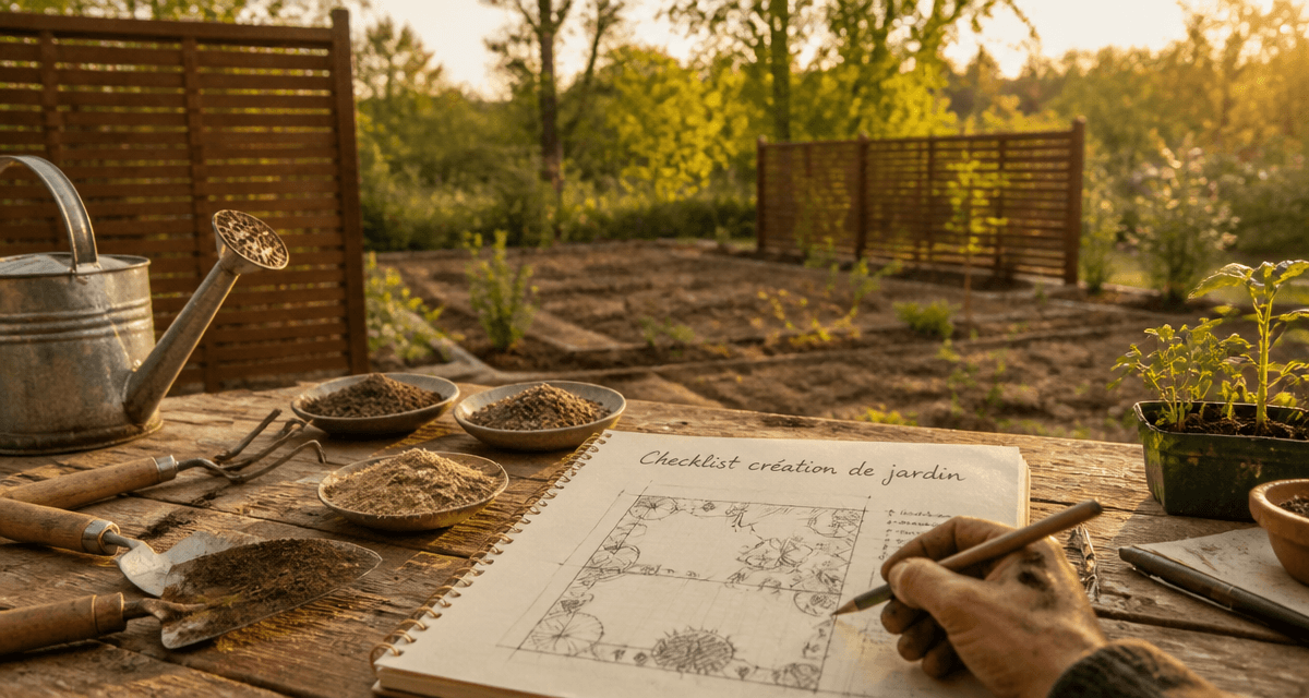 jardin comment faire plan création checklist