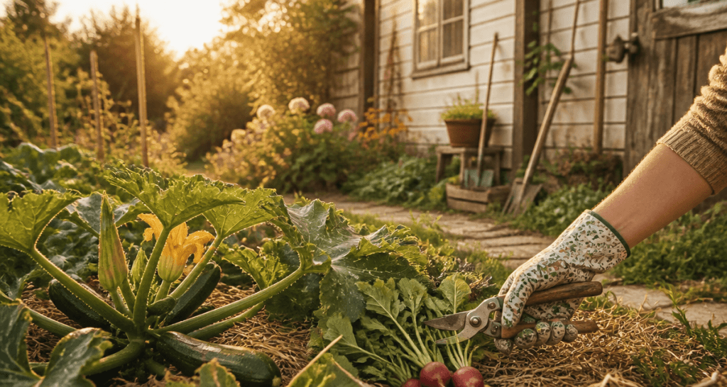 jardinier facile main sécateur potager rustique