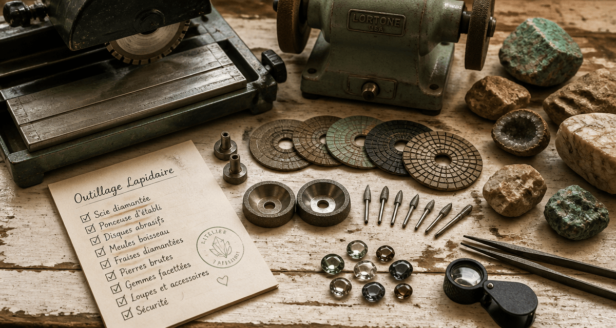 Lapidaire outillage outils essentiels atelier