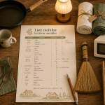 liste mobilier location meublée pdf sur table avec équipements