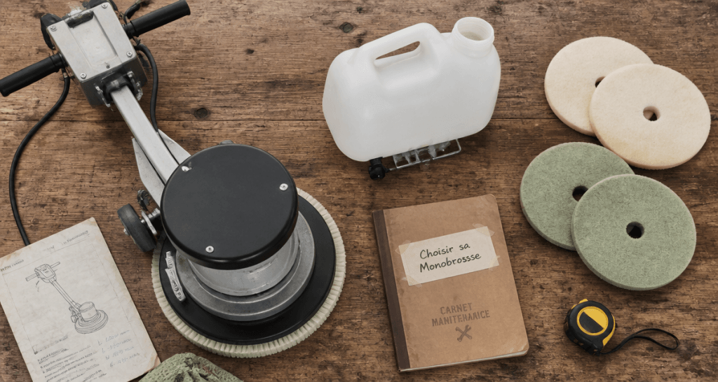 monobrosse prix vue dessus accessoires