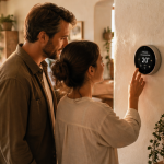 objet connecter thermostat caméra salon