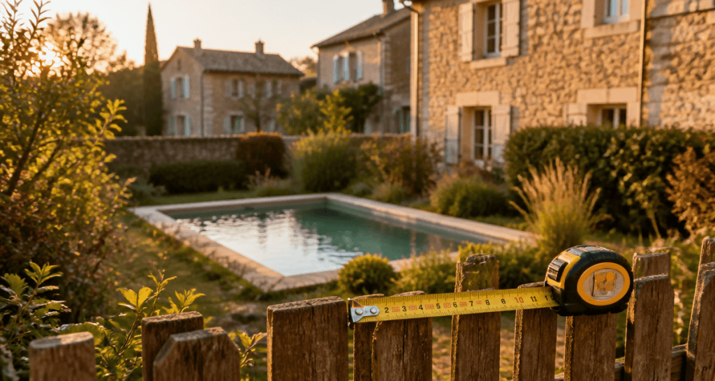 piscine moins de 10m2 distance voisin mini jardin