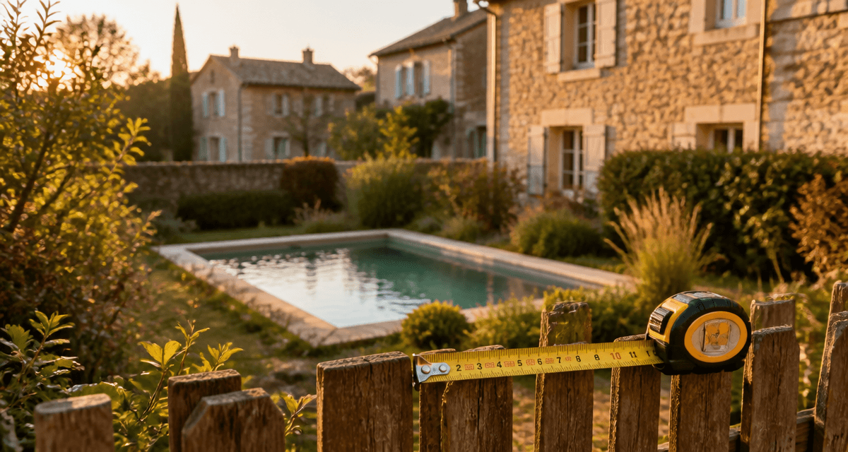 piscine moins de 10m2 distance voisin mini jardin