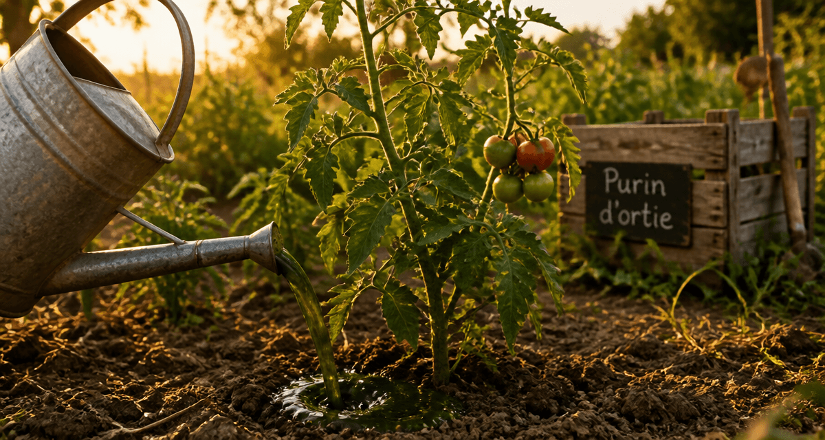 Que peut on arroser avec du purin d'ortie sur tomates au jardin