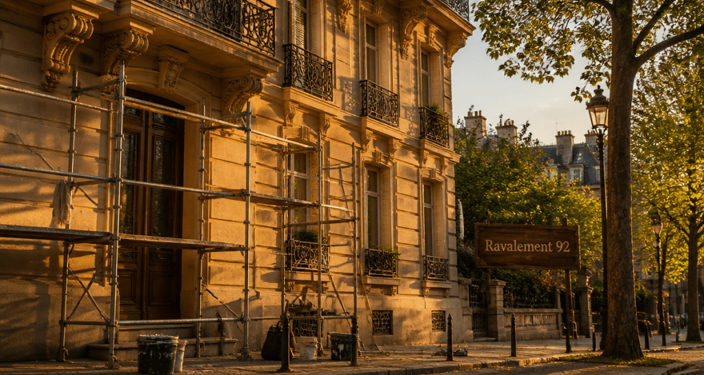 ravalement 92 immeuble haussmannien rénové