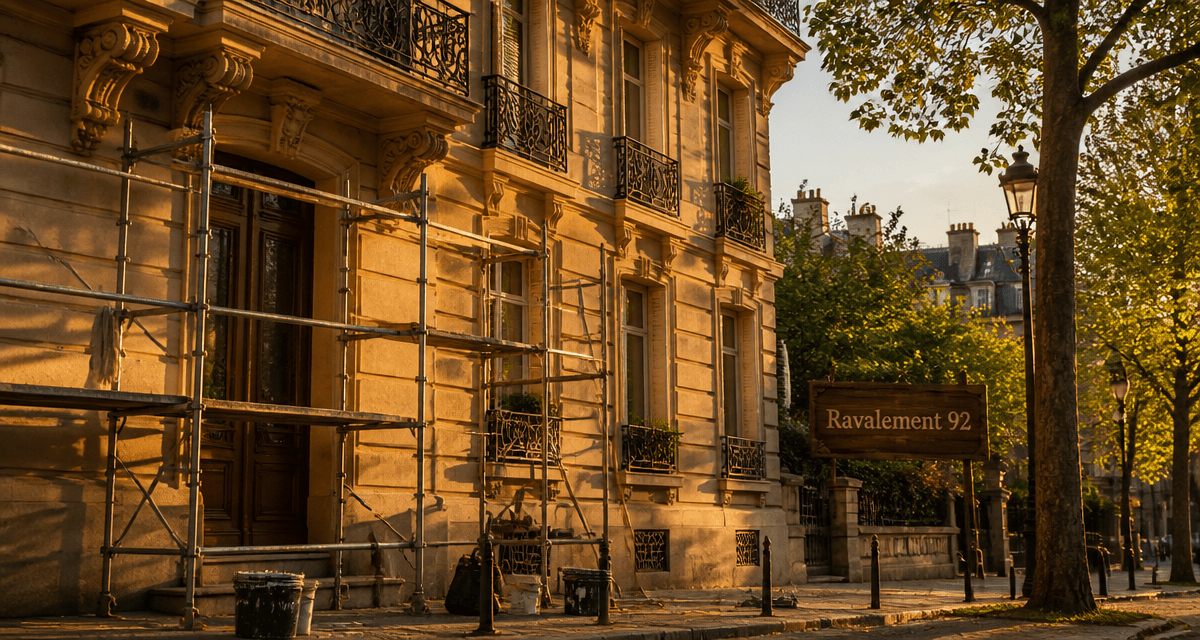 ravalement 92 immeuble haussmannien rénové