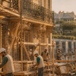 réhabilitation de bâtiments anciens Paris chantier haussmannien biosourcé