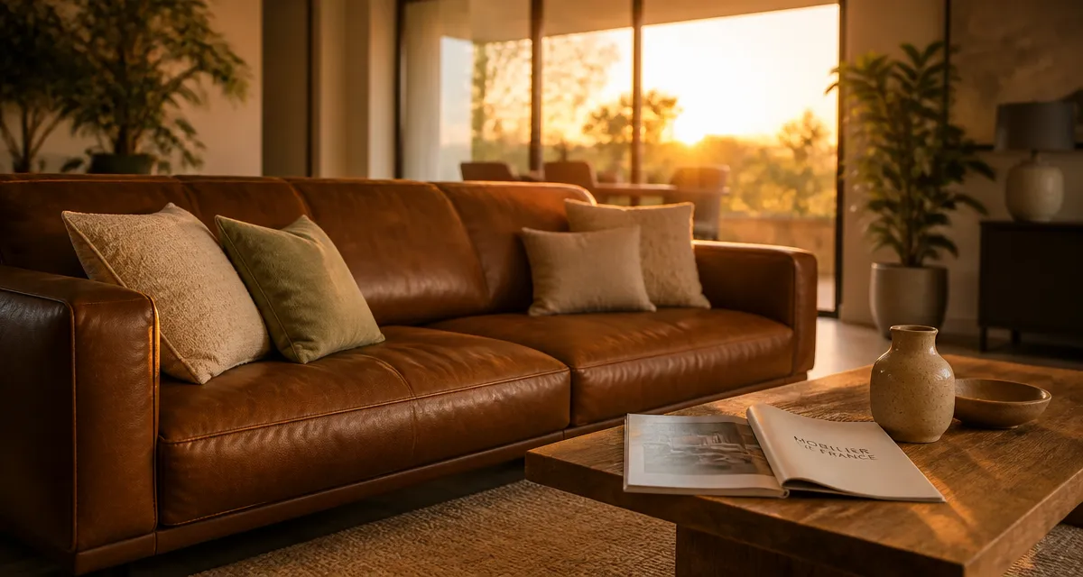 avis sur mobilier de france canapé cuir salon élégant