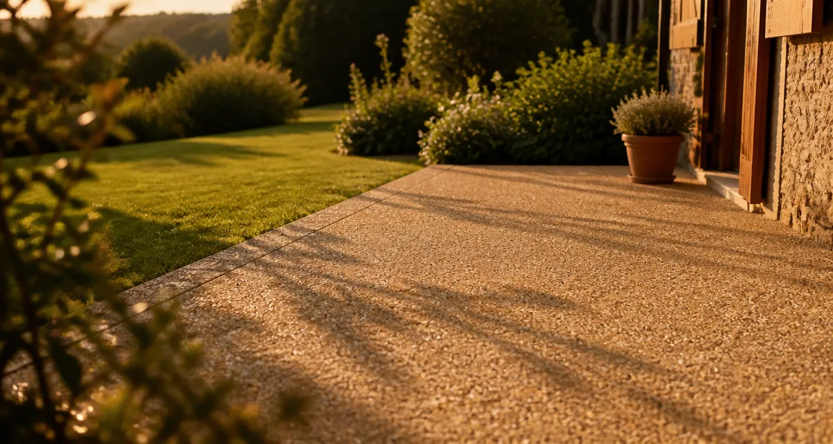 béton desactivé terrasse vue jardin