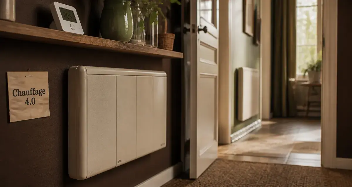 Chauffage individuel electrique : radiateur à inertie sèche avec thermostat digital
