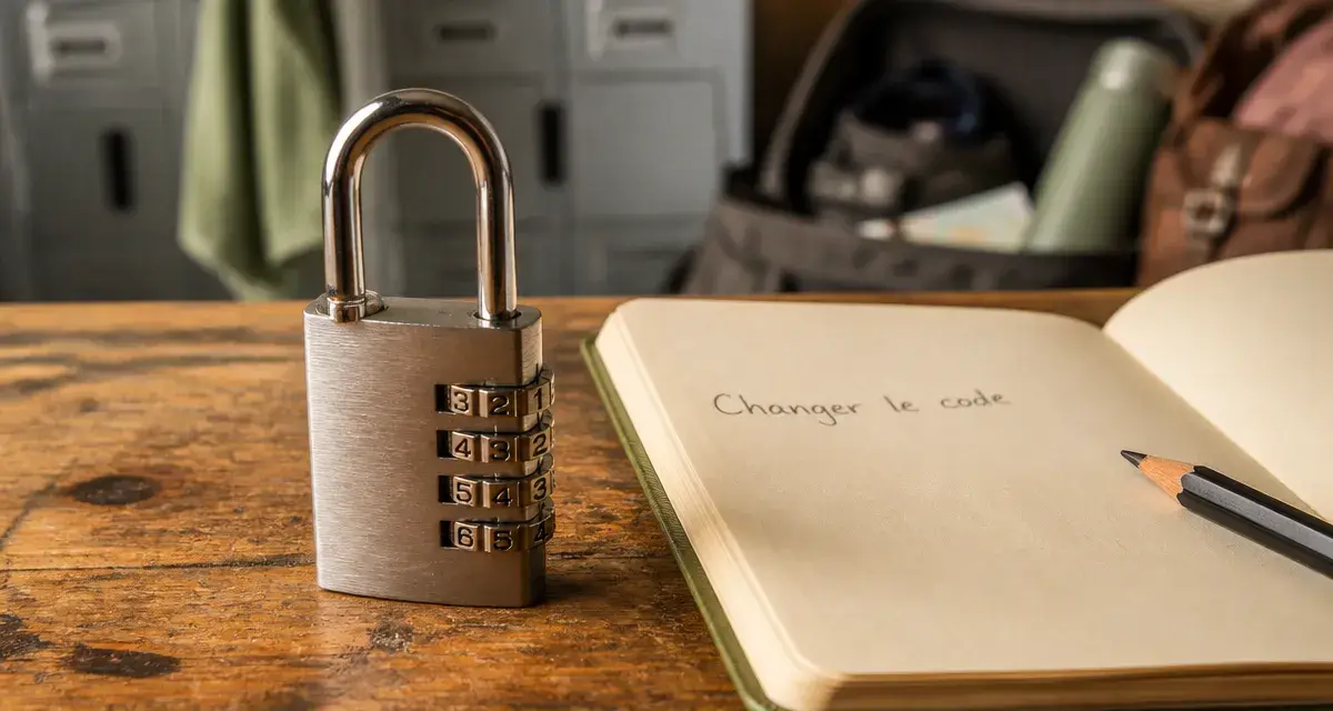 Code cadenas oublié, cadenas à code mécanique sur établi