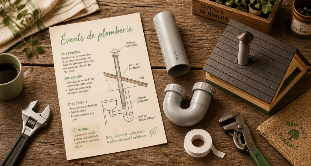 event plomberie tuyaux outils fiche technique