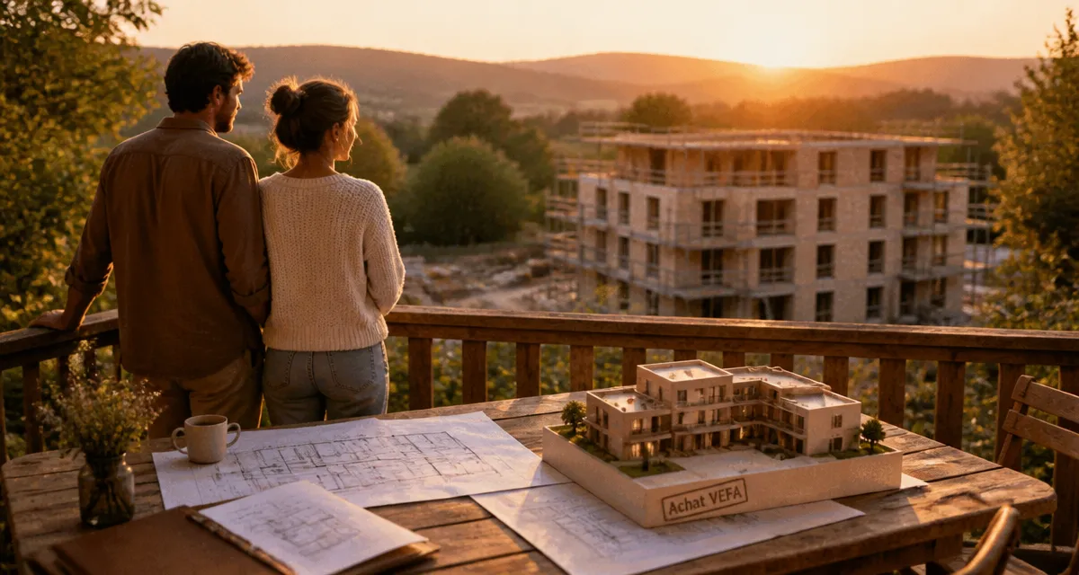 faut il acheter en vefa aujourd'hui, couple observe construction neuve