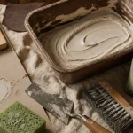 Platre pour reboucher : trou rebouché et pâte