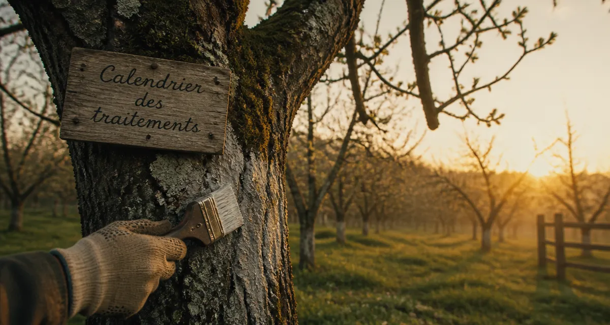 quand traiter les arbres fruitiers application traitement verger