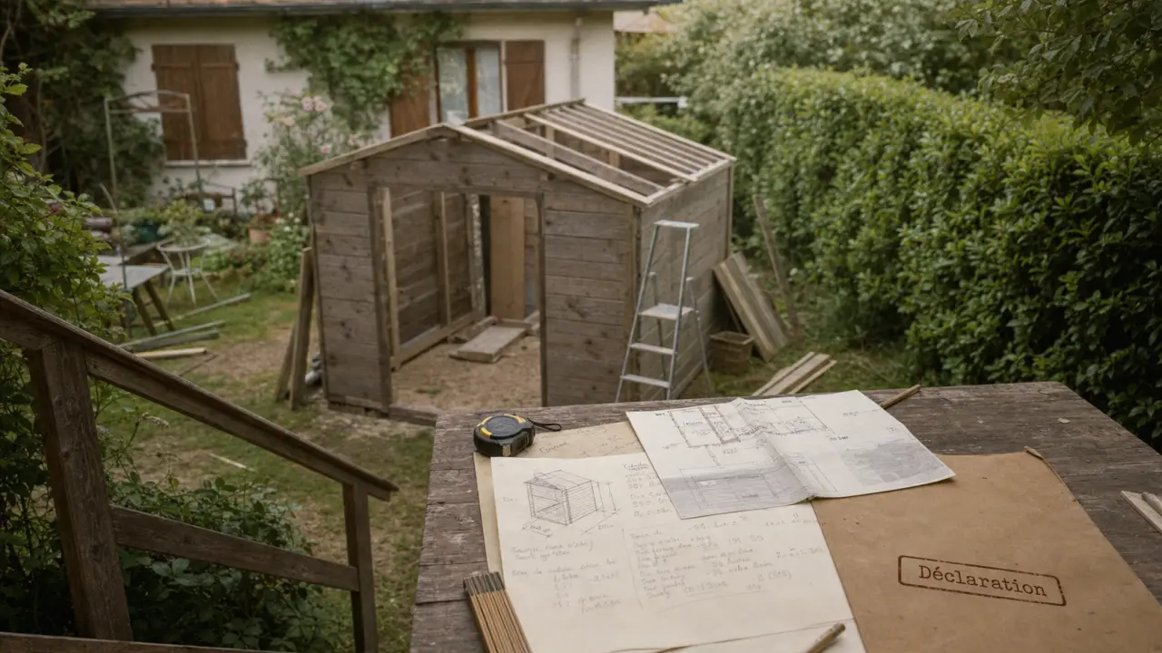 Declaration de travaux abri jardin 5 m² : PLU et démarches