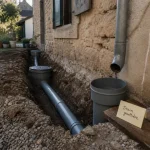 Drainage eau de pluie gouttière : tranchée, tuyaux et regards pour protéger la maison