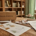 Photo showroom Histoire d interieur : table, tissus, sur-mesure, artisans