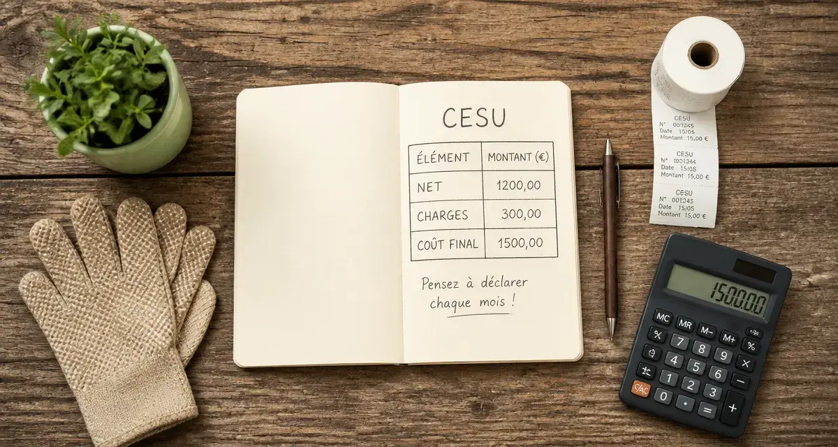 Tarif jardinier CESU : prix horaire, crédit d’impôt et coût final