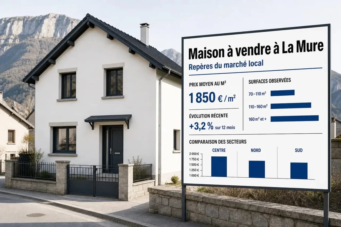 maison a vendre la mure : repères de prix, surfaces et secteurs