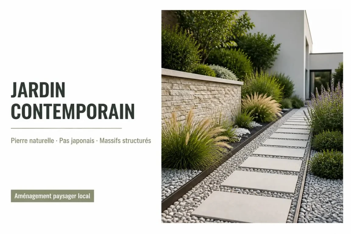 Fournisseur de pierres naturelles à Montussan déco pour parement mural et jardin contemporain