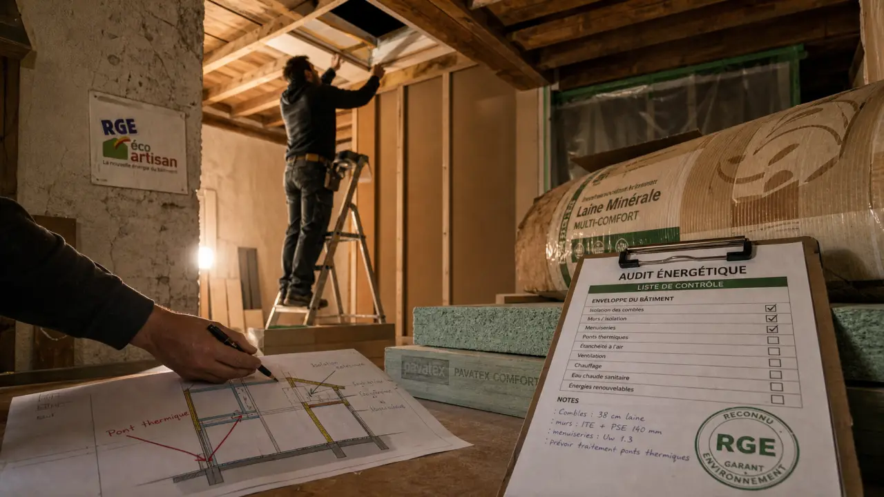 Entreprise isolation lyon RGE : combles, devis et audit énergétique