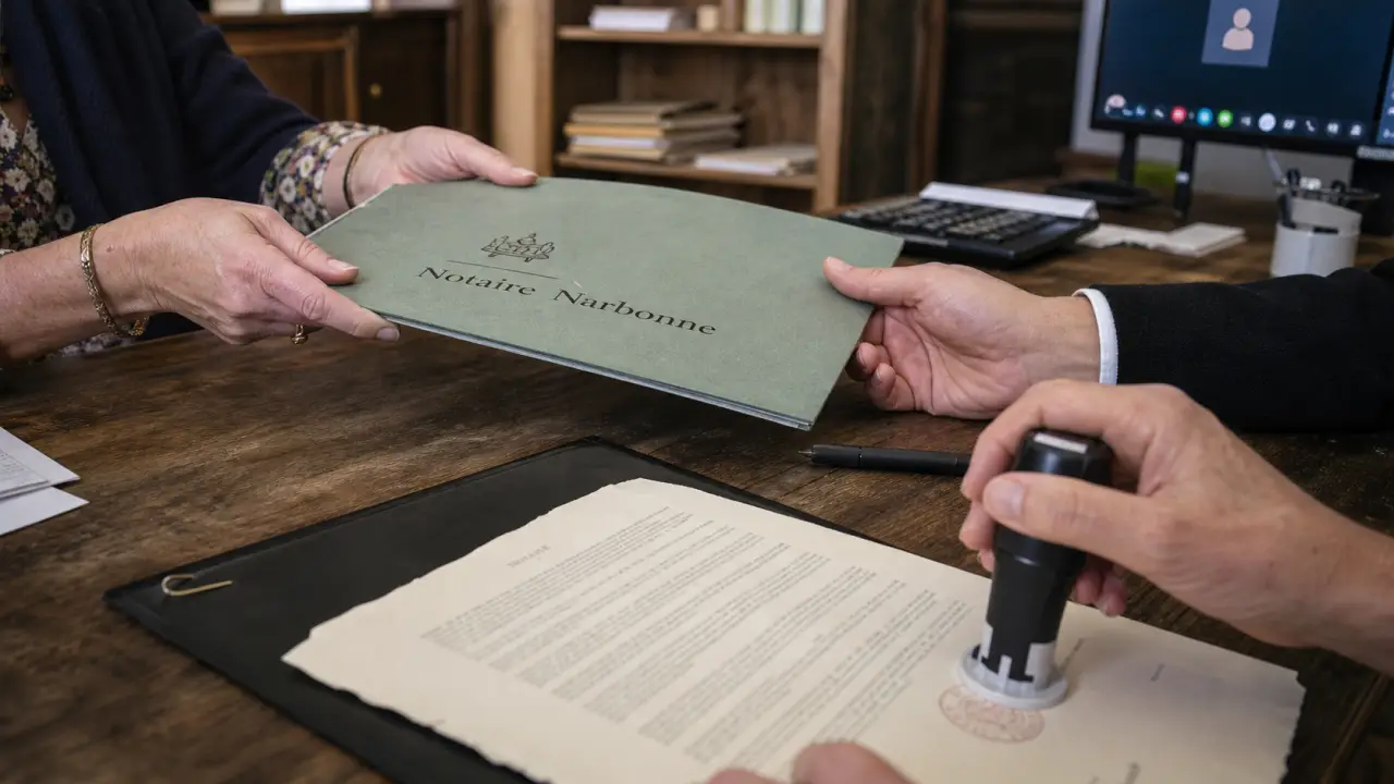 Notaire Narbonne : dossier et signature à distance en étude