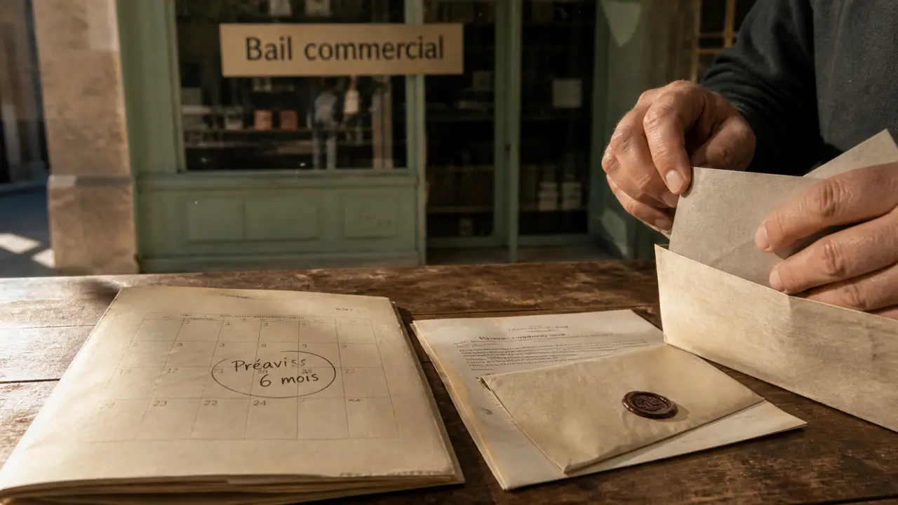 Renon bail commercial : préavis 6 mois, congé, sortie du bail commercial